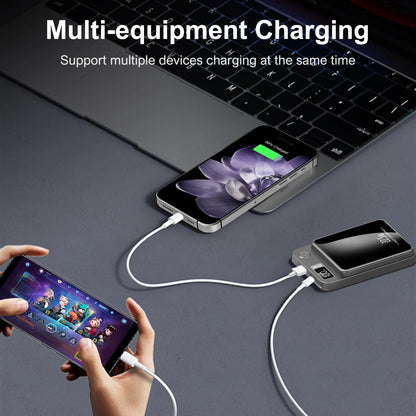 10000mAh Magnetic Charger Power Bank Wireless 22.5W USB-C Foldable Stand LED Display For IPhone 16/15/14/13/12
