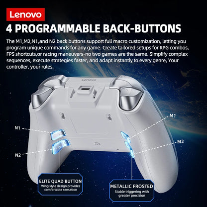 Lenovo X01 Smart Screen Wireless Elite Controller 3 Modes Hall Effect Triggers Joysticks Long Battery Life Paddles Gamepad New