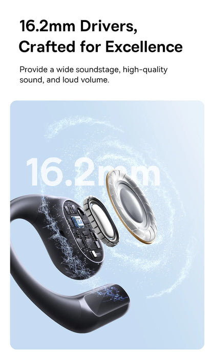 Baseus Eli 10i Fit Open-Ear Earphones Ear Hooks Wireless Bluetooth 5.4 Headphones IP54 Waterproof Air conduction Sports Earbuds