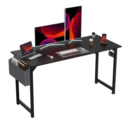 Computer Desk Writing Study Office Gaming Table Modern Simple Style Compact with Side Bag