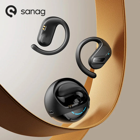 Sanag G1S Open Ear OWS Bluetooth Earphone Ear Hook Earbuds 360° Stereo Sound TWS Headset Sport Running Wireless Headphones