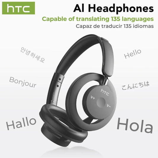 HTC HP06 Open-Ear Wireless Headphones Bluetooth V6.0 Airy Foldable AI Translate Headset