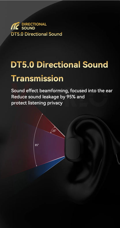 S10 Bluetooth 5.4 True Bone Conduction Headphones IPX8 Waterproof DT5.0 MP3 Built-in 32GB Memory LED Digital Display For Swiming