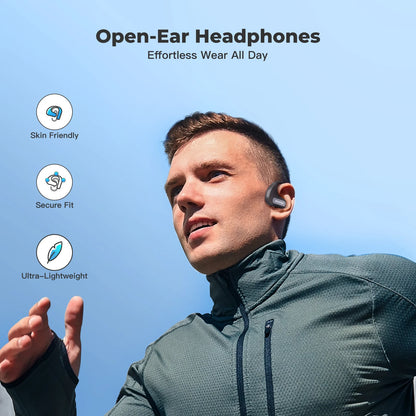 Blitzwolf BlitzMax BM-CT2 Open-Back Headphones High-Fidelity Audio Bluetooth 5.3 Noise Reduction Earphones for Sports Running