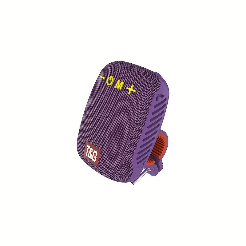 Outdoor Cycling Portable Speaker, a Compact Wireless Speaker for Cycling, Features IPX5 and TWS Capabilities. It Supports FM, TF Cards and USB Drives