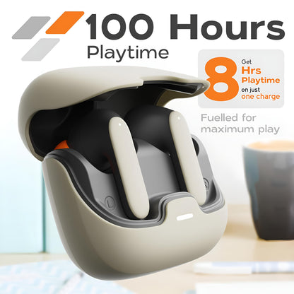 TWS Wireless Earbuds BT 5.4 Low Latency Long Range Earphones Microphone Noise Reduction Fast Charging Game Mode Play Game Listen Music Headset