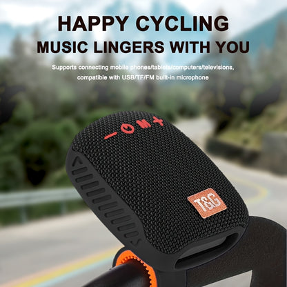 Outdoor Cycling Portable Speaker, a Compact Wireless Speaker for Cycling, Features IPX5 and TWS Capabilities. It Supports FM, TF Cards and USB Drives