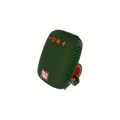 Outdoor Cycling Portable Speaker, a Compact Wireless Speaker for Cycling, Features IPX5 and TWS Capabilities. It Supports FM, TF Cards and USB Drives