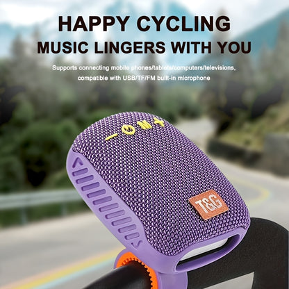 Outdoor Cycling Portable Speaker, a Compact Wireless Speaker for Cycling, Features IPX5 and TWS Capabilities. It Supports FM, TF Cards and USB Drives