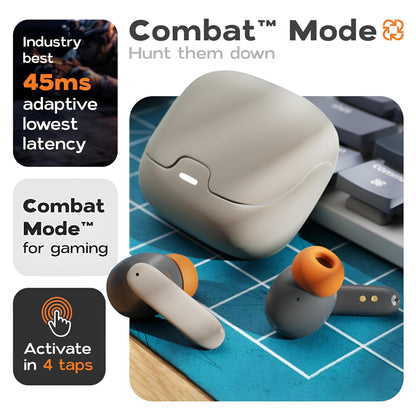 TWS Wireless Earbuds BT 5.4 Low Latency Long Range Earphones Microphone Noise Reduction Fast Charging Game Mode Play Game Listen Music Headset