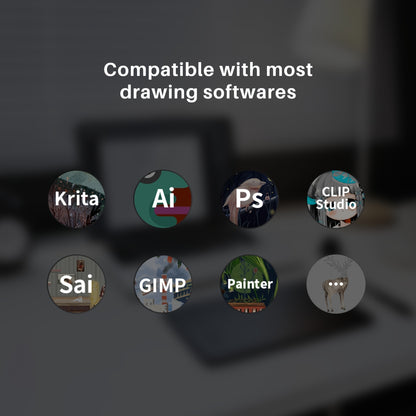 6x4 Inch Drawing Pad/Art Tablet Featuring a Battery-Free Stylus, 8192 Levels of Pen Pressure and 6 Hotkeys, Suitable for Drawing, Writing, Design, Teaching. Compatible with Mac, PC and Mobile