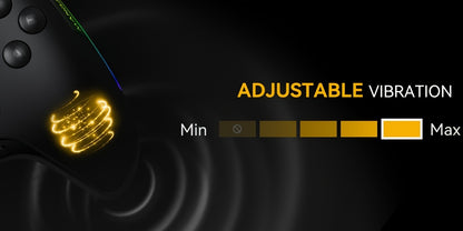 Interactive Screen Wireless Gaming Controller For PC/Switch/iOS/Android/Steam Deck, Hall Effect Stick & Trigger, RGB Lighting, Remappable Buttons, 1800mAh With Charging Dock -V2/Black(No Drift), [Notice]Not Compatible With Xb