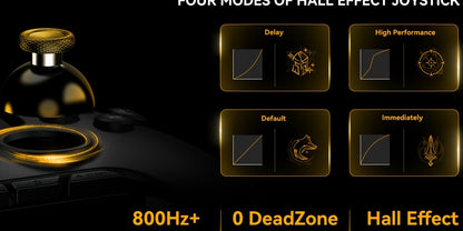 Interactive Screen Wireless Gaming Controller For PC/Switch/iOS/Android/Steam Deck, Hall Effect Stick & Trigger, RGB Lighting, Remappable Buttons, 1800mAh With Charging Dock -V2/Black(No Drift), [Notice]Not Compatible With Xb